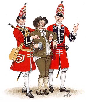 Sergent and Grenadier of the Princess of Wales's Regiment