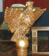 Lectern, an eagle of carved English Oak
