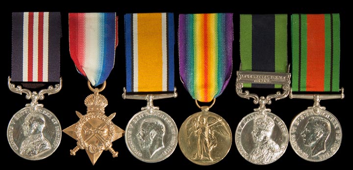 "Medals of Sergeant TB Holdforth MM