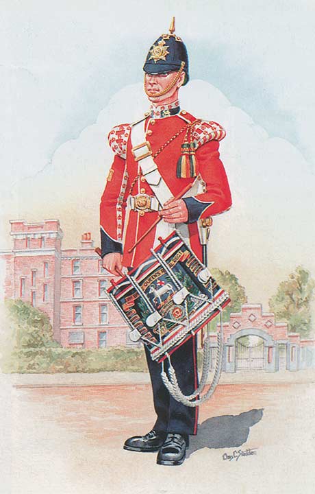 Drummer, The Queen's (Royal West Surrey) Regiment c 