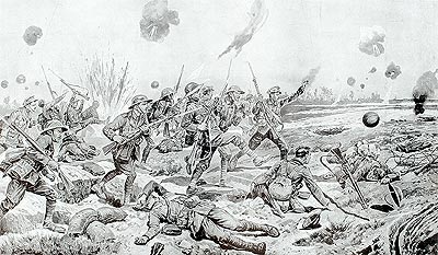 The football charge of the 8th Bn 