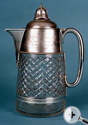 A Victorian Sterling Silver Mounted Cut Glass Water Jug