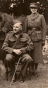 Major LJB Aitkens and wife