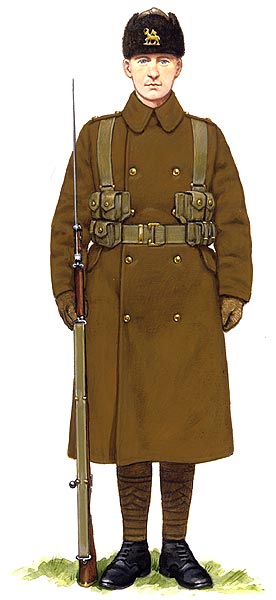 Soldier dressed for Guard duty