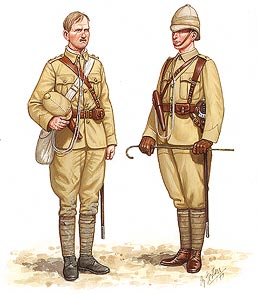 Officers in khaki drill