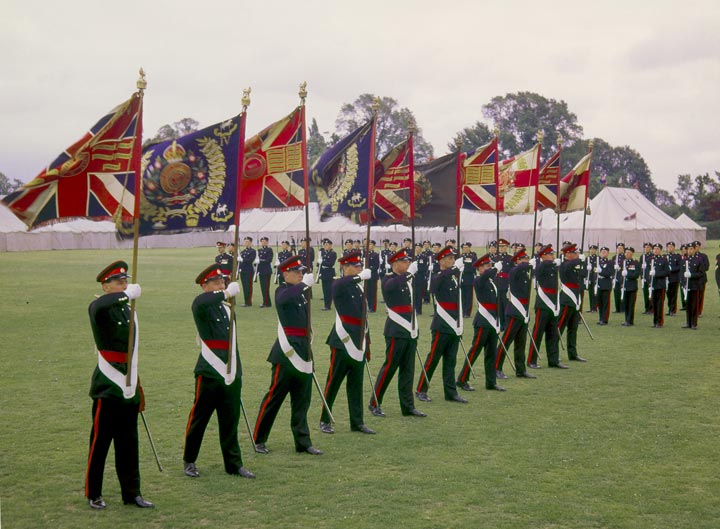 Presentation of New Colours. The Queen's Royal Surrey Regiment