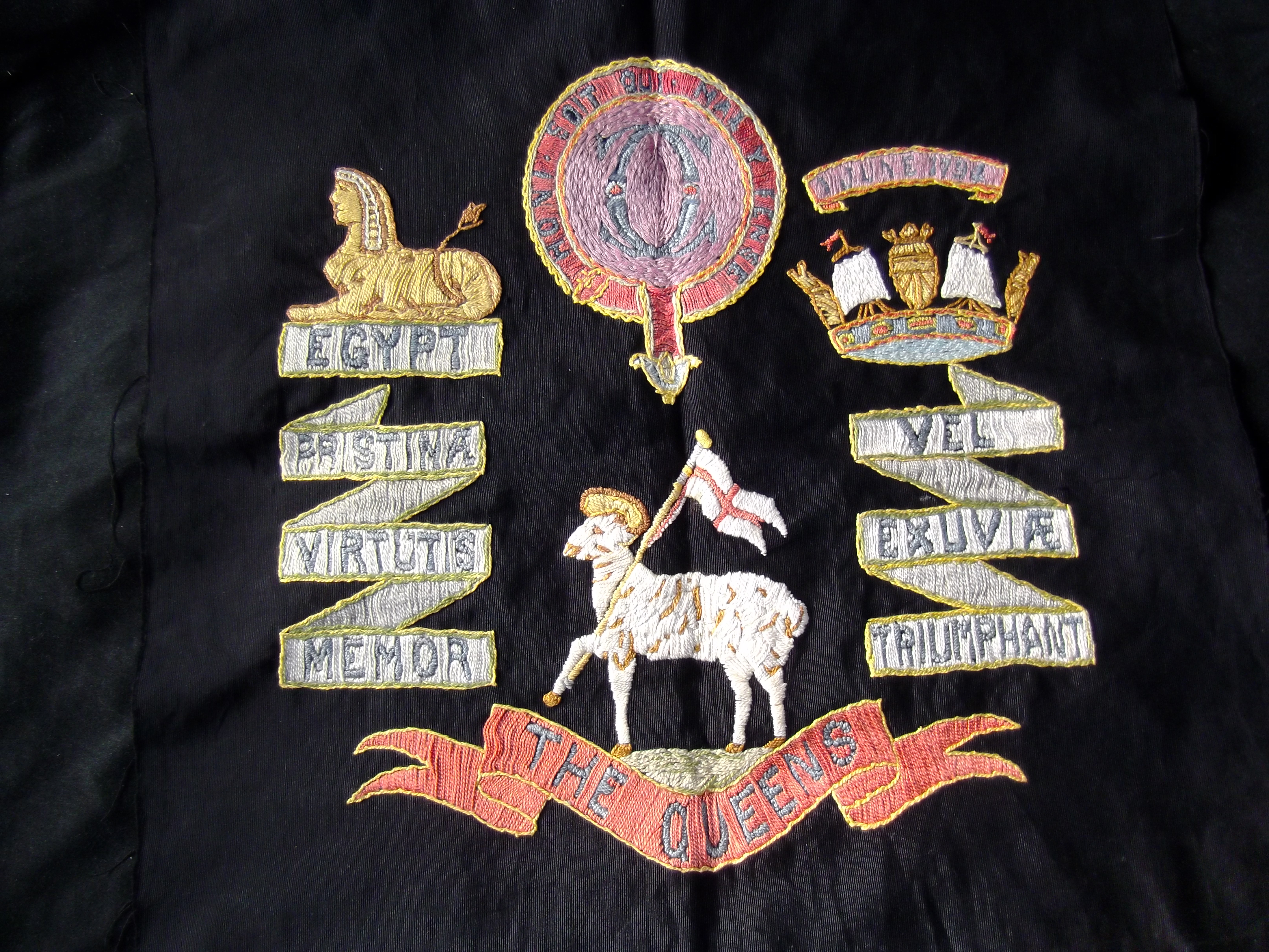 Original Hand Emboidered Battle Honours