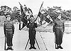 CSM Williams, Maj G L A Squire MC, C/Sgt Andrews.