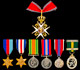 Medals of Lt Col E Tebay, TD