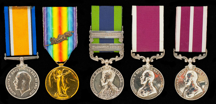 Medals of RSM G Sullivan, MSM