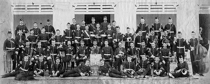 he Band of 1/6th Bn The East Surrey Regiment, 