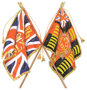 The Regimental Colours.