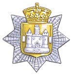 Officers' collar badges of the 4th Volunteer Battalion.