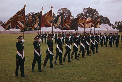 Colours of 4th, 5th and 6th Battalions The Queen’s Royal Regiment